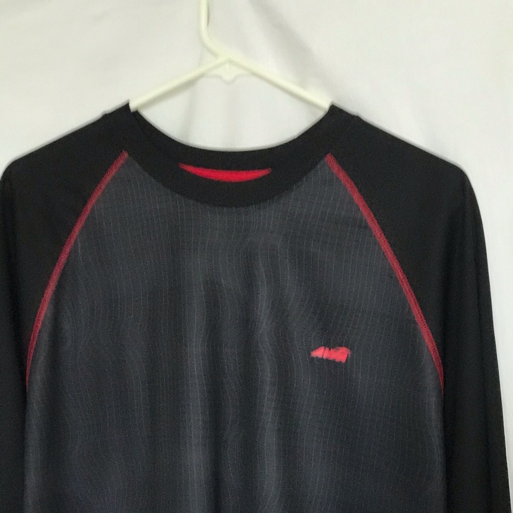 Avia men’s large black gray red activewear shirt